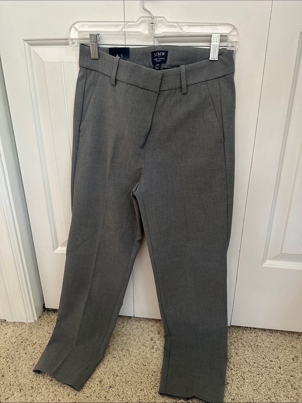 J. Crew Women’s Tailored Ruby Crop Dress Pants in Gray